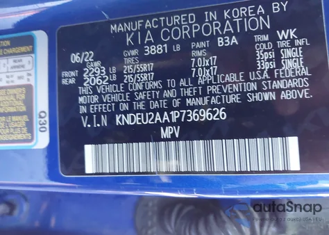 2023 Kia Seltos S из США, поврежденный, VIN KNDEU2AA1P7369626